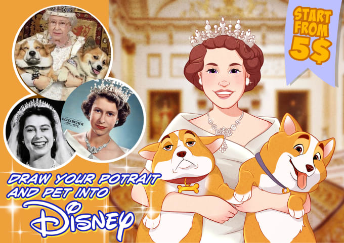 Gig Preview - Draw your pet potrait into disney cartoon style