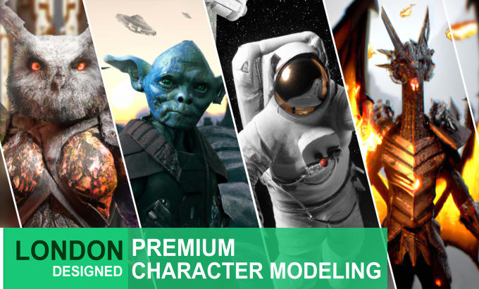 Gig Preview - Create a 3d character modeling with texture and rigging