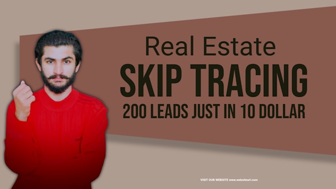 Gig Preview - Do real estate skip tracing with accurate number and email