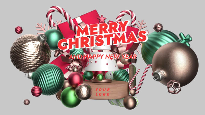 Gig Preview - Make a delightful merry christmas and happy new year greeting video