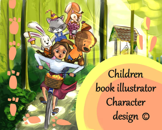 Gig Preview - Design disney style children book illustrations