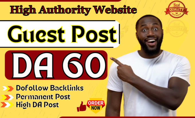 Gig Preview - Build high quality SEO backlinks with high dr guest posts