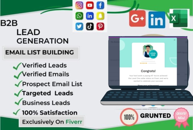 Gig Preview - Targeted b2b lead generation and email list building