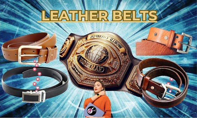 Gig Preview - Make beautiful leather belts for you with custom design