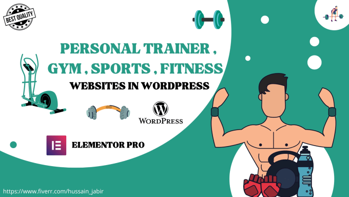 Gig Preview - Design modern fitness,gym,sports,health care wordpress website