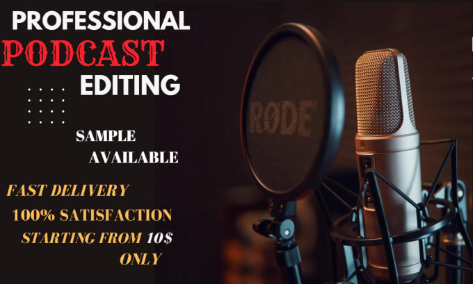 Gig Preview - Do premium quality editing of your podcast audio in 6 hours