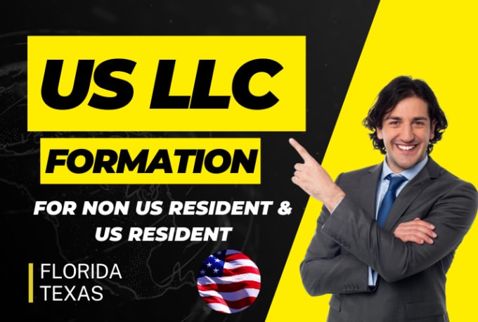 Gig Preview - Register US llc company for non USA residents, legal ein business registrations