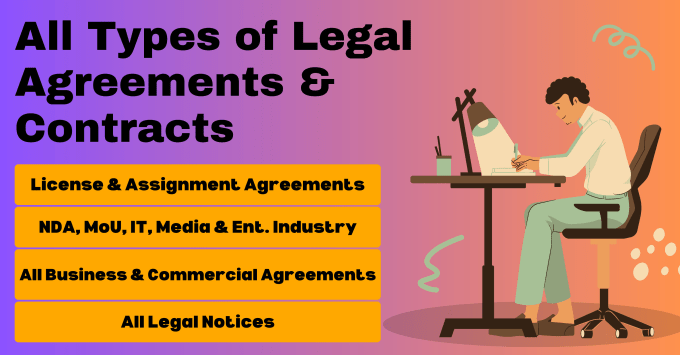 Gig Preview - Write all legal documents and agreements for you