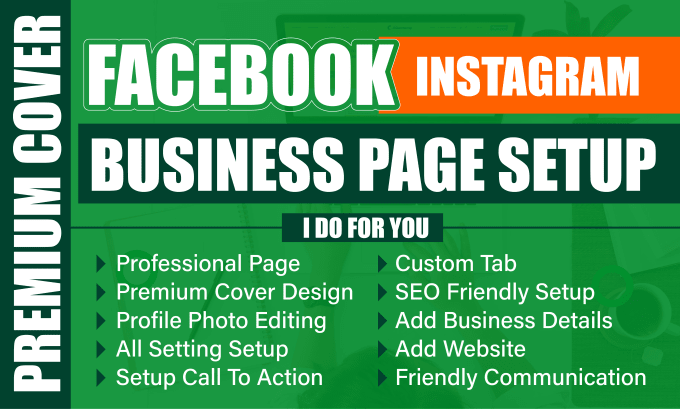 Gig Preview - Create professional facebook business page setup, instagram page