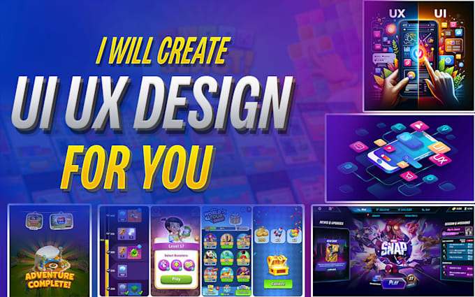 Gig Preview - Do complete professional and beautiful game UI UX design