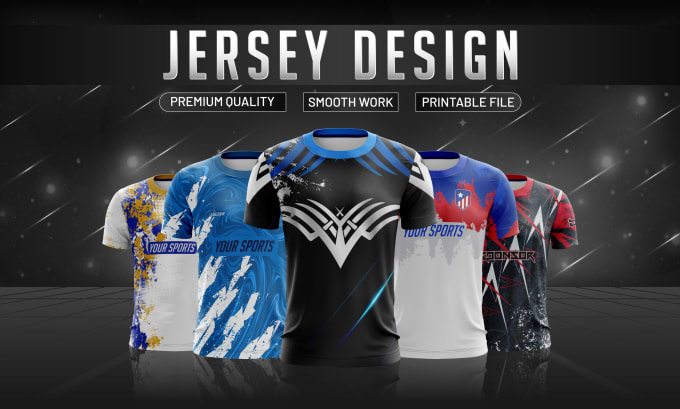 Design a full print sublimation jersey or uniform by Asad9863