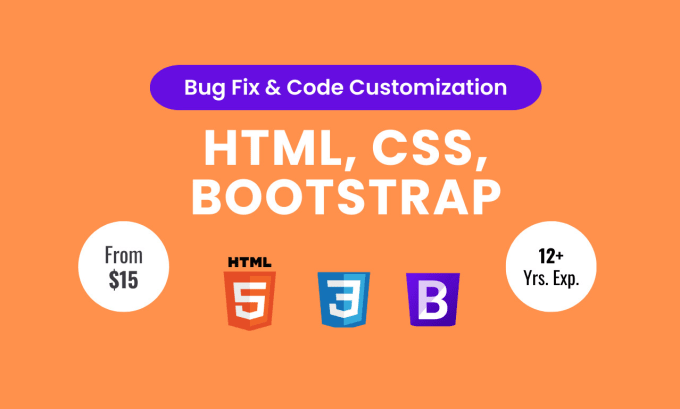 Gig Preview - Do bug fix responsive in HTML CSS js bootstrap website