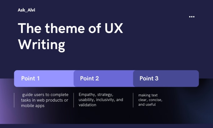 Gig Preview - Do UX writing for your website and mobile app