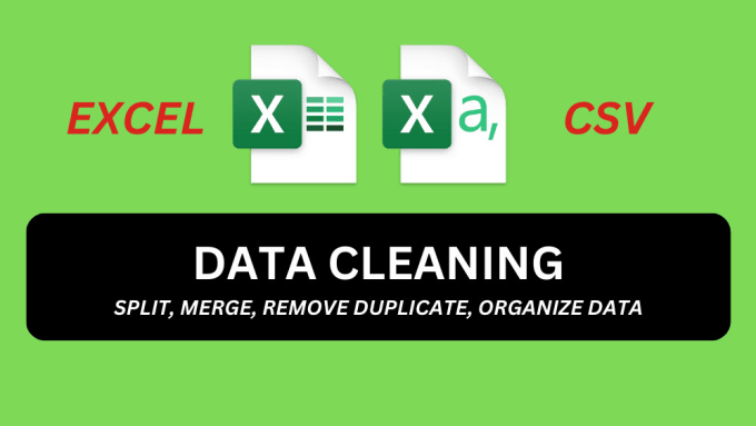 Gig Preview - Quickly clean split combine excel or CSV data