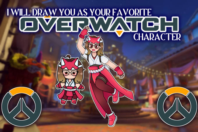 Gig Preview - Draw you as your favorite overwatch or valorant character