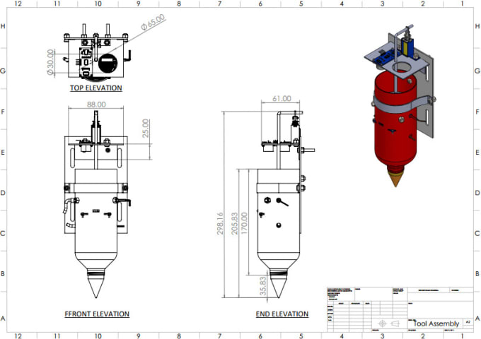 Gig Preview - Create engineering 2d and 3d drawings of objects