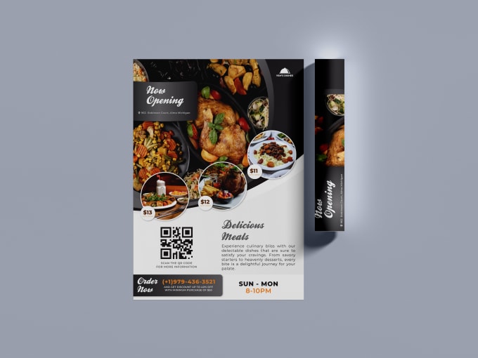 Gig Preview - Create sleek, modern table tents and food menus for you