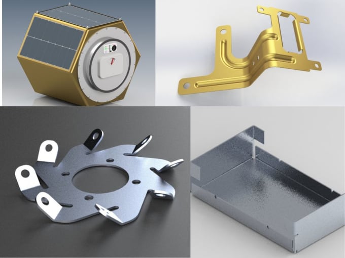 Gig Preview - Do sheet metal drawings dxf files for laser cutting machine, flat pattern