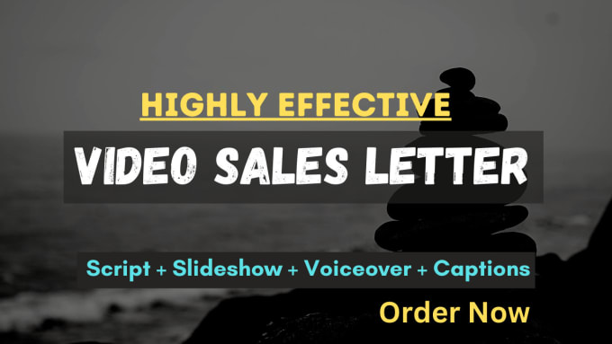 Gig Preview - Video sales letter script writing, vsl slideshow, and video montage