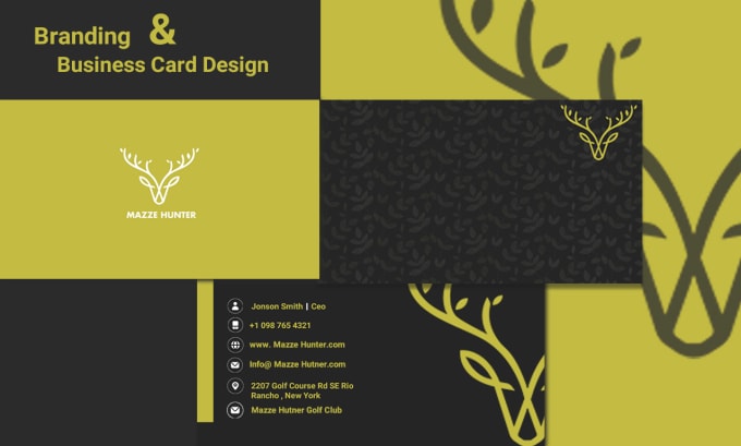 Gig Preview - Do luxury business card and logo design with two concepts