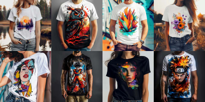 Gig Preview - Do ai t shirt design clothing ai art using midjourney ai