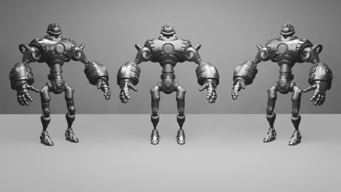 Gig Preview - Design a 3d model of any thing robot, human, toys etc