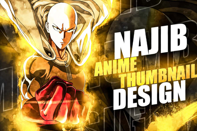 Gig Preview - Design anime thumbnail for your amv