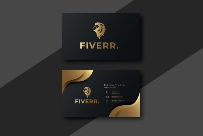 Gig Preview - Design modern luxury business card or minimal unique elegant real estate card