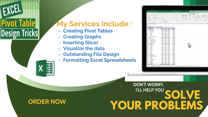 Gig Preview - Do data visualization by excel spreadsheets, graphs, charts, pivot tables