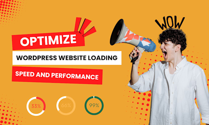 Gig Preview - Optimize your wordpress website loading speed and performance