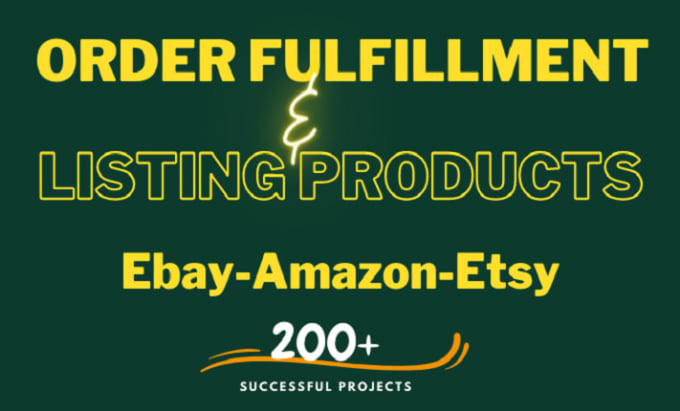 Gig Preview - Handle order fulfillment and upload products on ebay and amazon