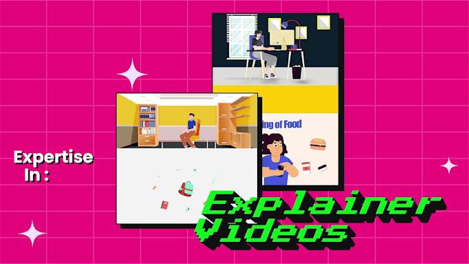 Gig Preview - Create 2d explainer animated video and product commercial