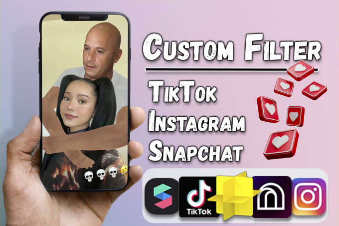 Gig Preview - Create a unique filter for instagram, facebook or tik tok