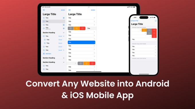 Gig Preview - Convert website to android and ios app