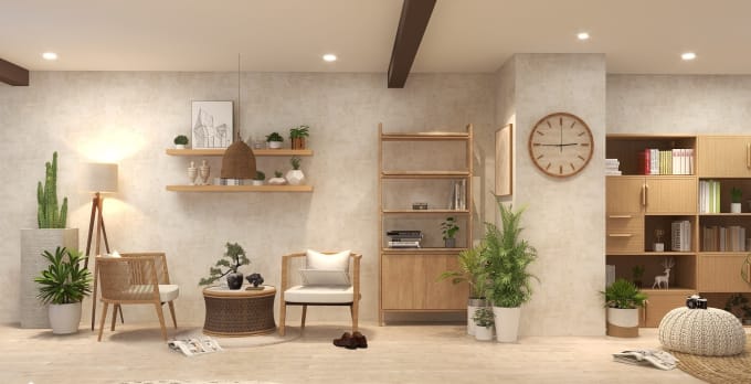 Gig Preview - Do interior design with realistic rendering