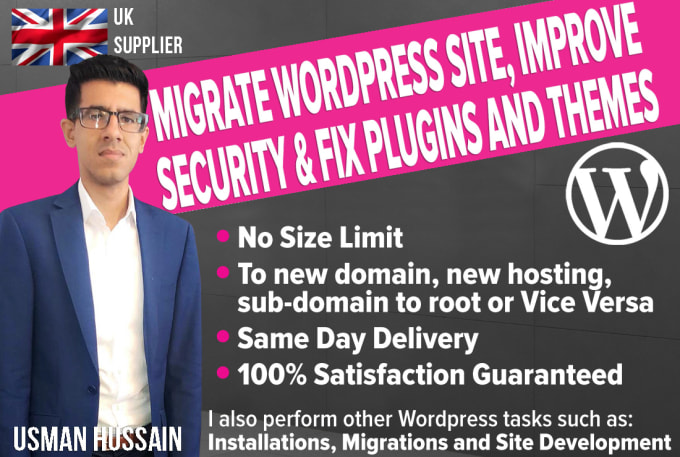 Gig Preview - Migrate your wordpress site