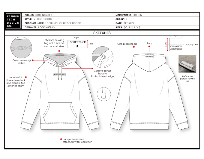 Gig Preview - Design a professional fashion tech pack