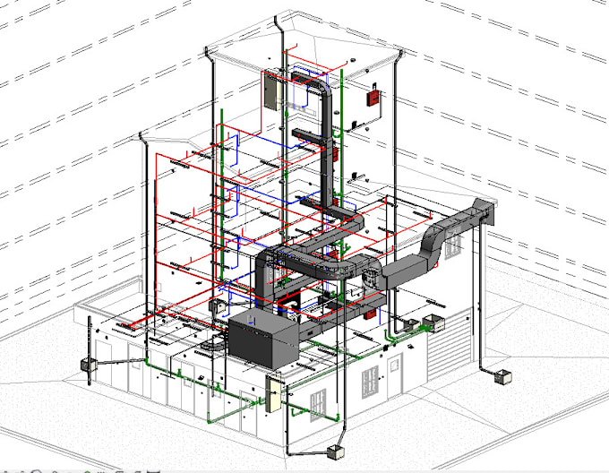 Gig Preview - 3d bim model your architecture, structure, mep and firefighting