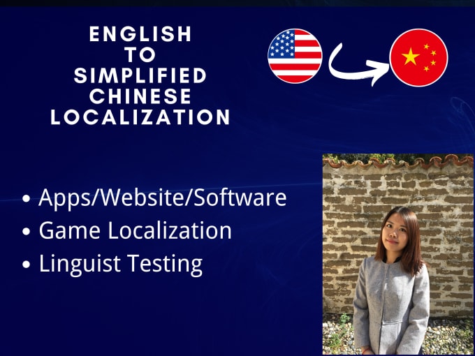 Gig Preview - Localize apps, games, and websites from english to simplified chinese