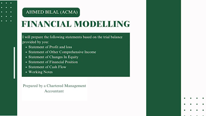 Gig Preview - Do financial modelling includes all financial statements