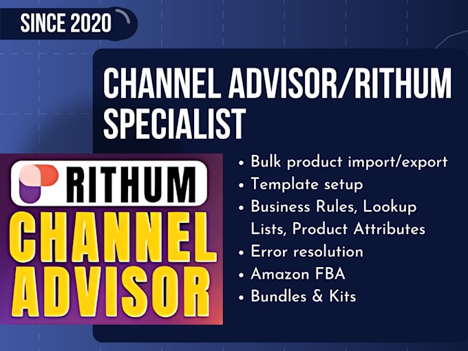 Bestseller - be your channel advisor rithum specialist virtual assistant