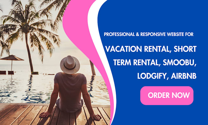 Gig Preview - Vacation rental website, short term rental website, smoobu, lodgify, airbnb