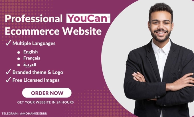 Gig Preview - Build your ecommerce youcan store