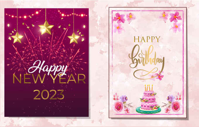 Gig Preview - Design greetings, birthdays, holidays and thank you card