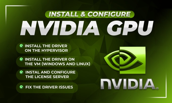 Bestseller - install and config driver to virtualize your nvidia GPU card