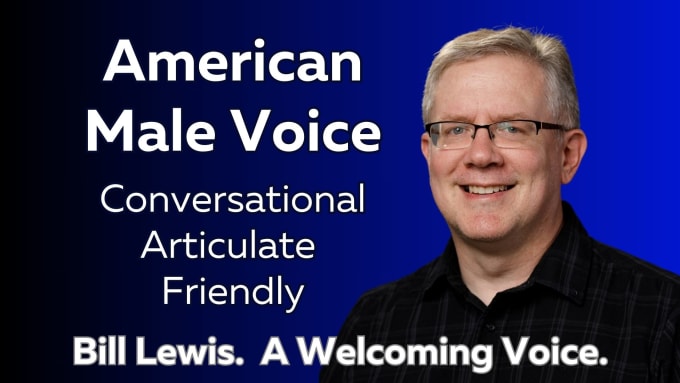 Gig Preview - Record a professional american male voice over