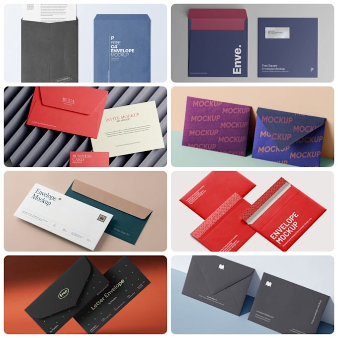 Gig Preview - Do a elegant document with envelope stationery mockup