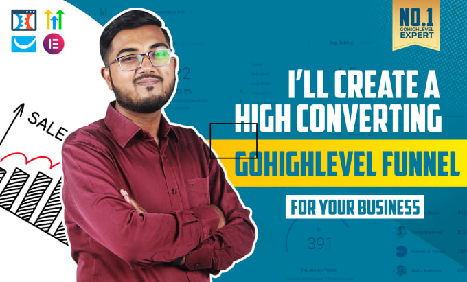 Gig Preview - Build gohighlevel or clickfunnels sales funnel for you