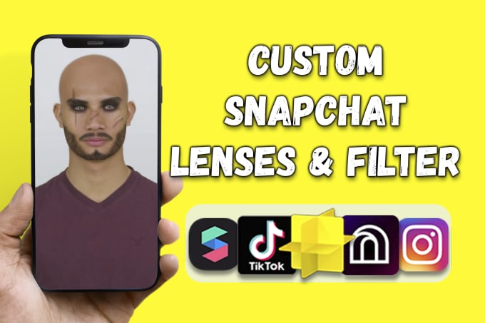 Gig Preview - Create custom snapchat lenses and filter with lens studio