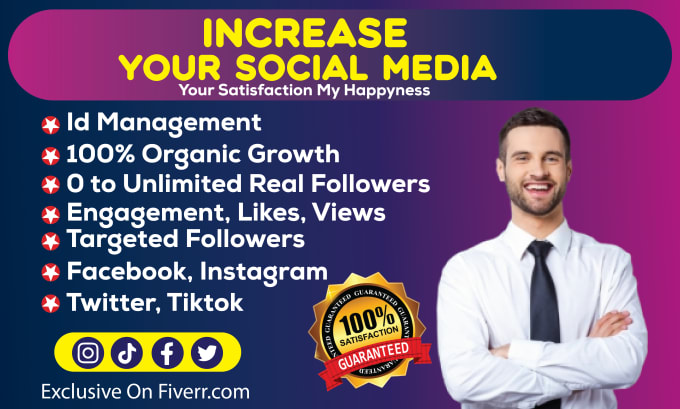 Gig Preview - Grow your business social media facebook, instagram, twitter